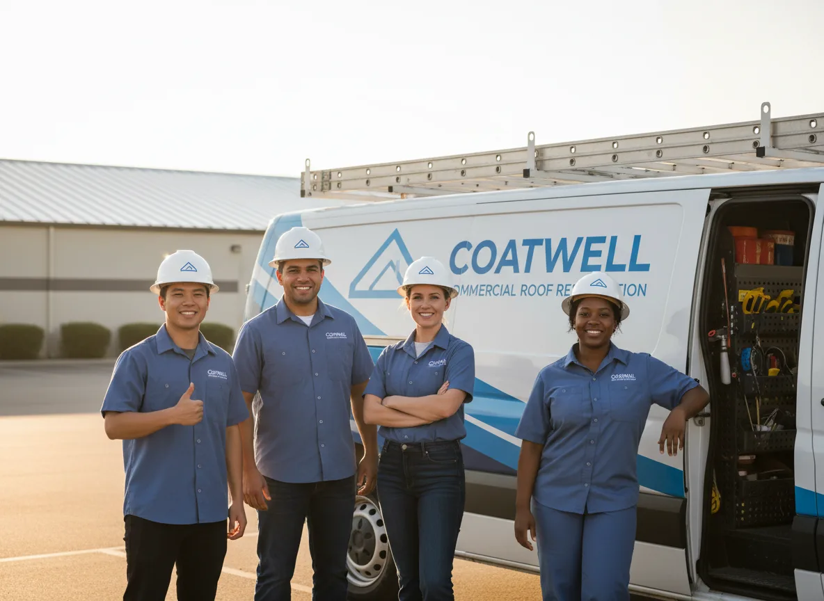 Commercial roof coating company in Viola, KS