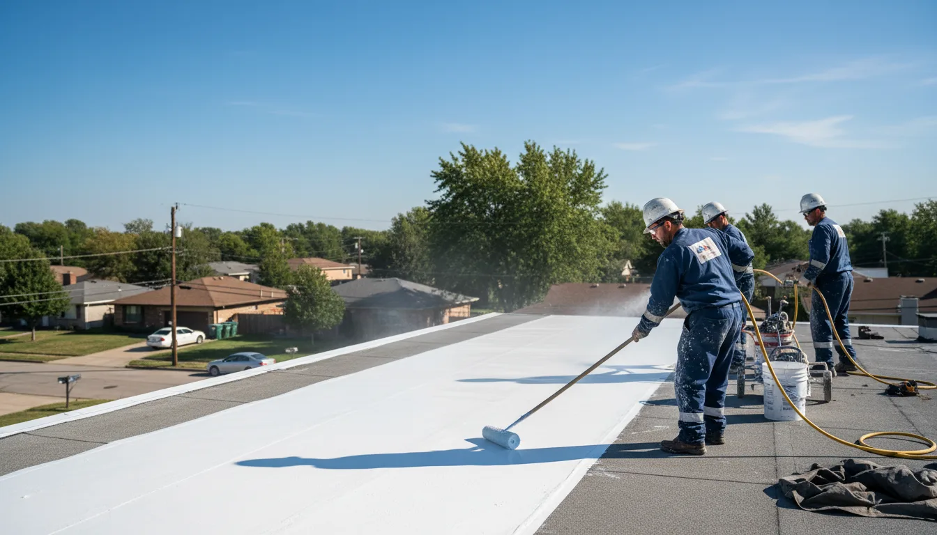 Commercial roof coating in Viola, KS near me